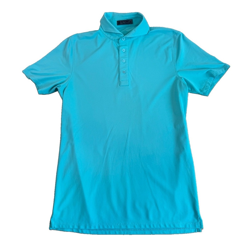 G/FORE Polo Shirt Mens Small Blue Golf Performance Stretch Lightweight Tech
